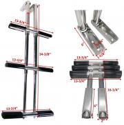 3 Step Stainless Steel Telescopic Boat Dive Ladder